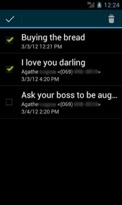 Contextual action bar for pre-ics app