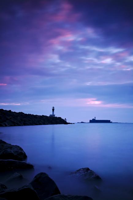 Coucher de soleil sur Fort Brescou