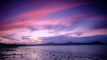 Coucher de soleil sur les « three sisters »