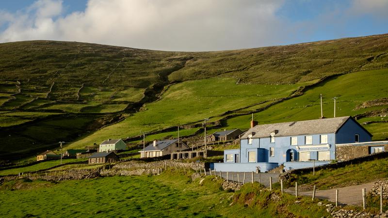 Golden hour sur la boutique Tig Slea Head