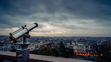 Les toits de la ville de Paris vus depuis Montmartre